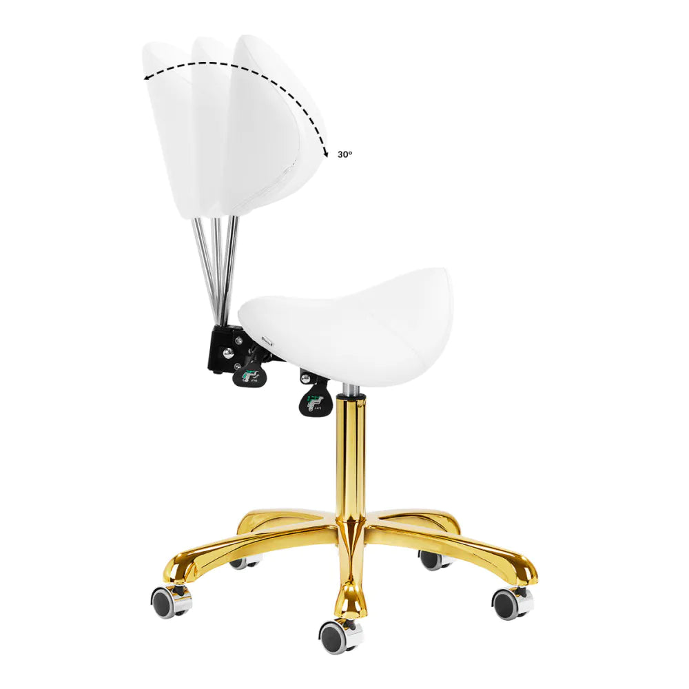 Taboret kosmetyczny 1004 Giovanni złoty