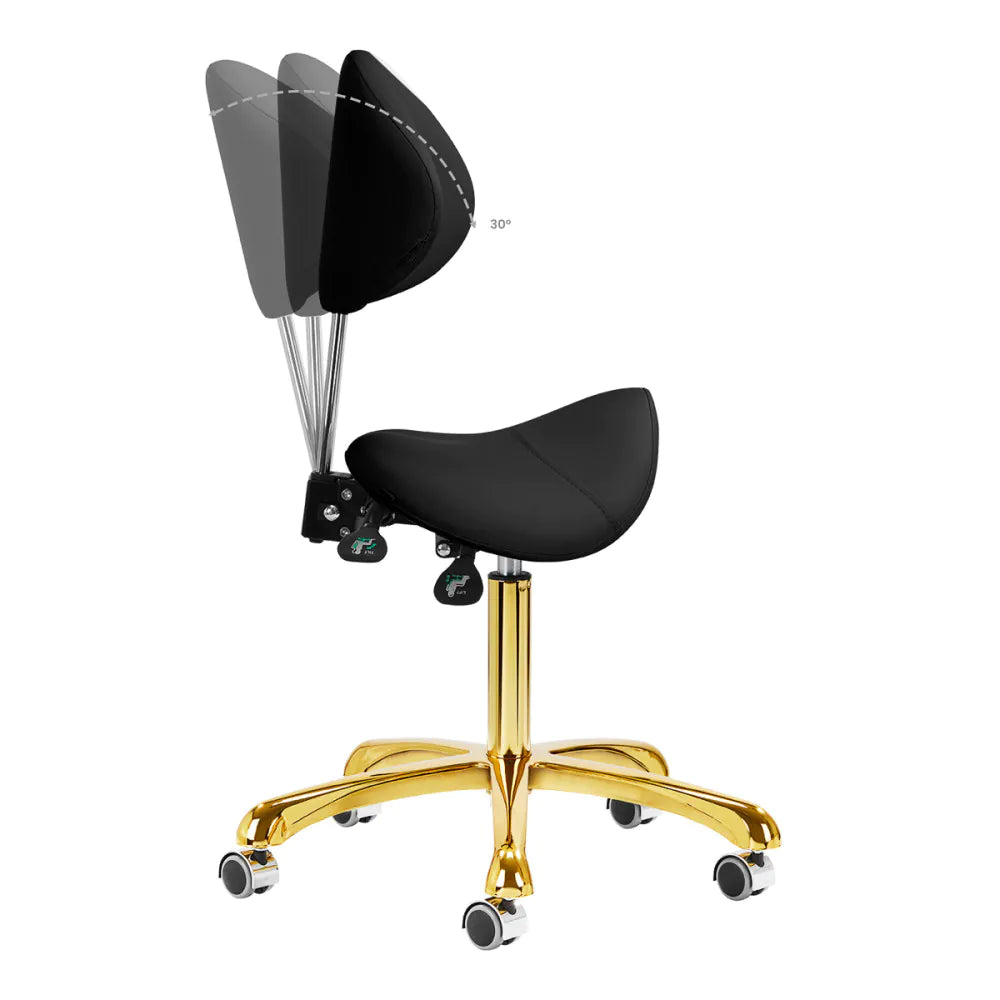 Taboret kosmetyczny 1004 Giovanni złoty