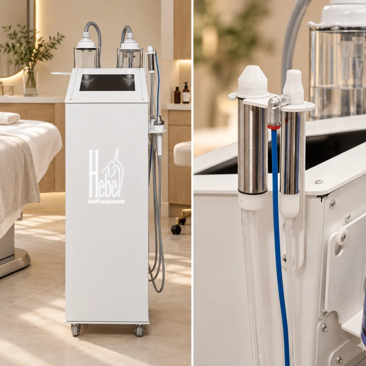 HEBE HYDROGENIUM H2 JET + H2 PEEL oczyszczanie wodorowe