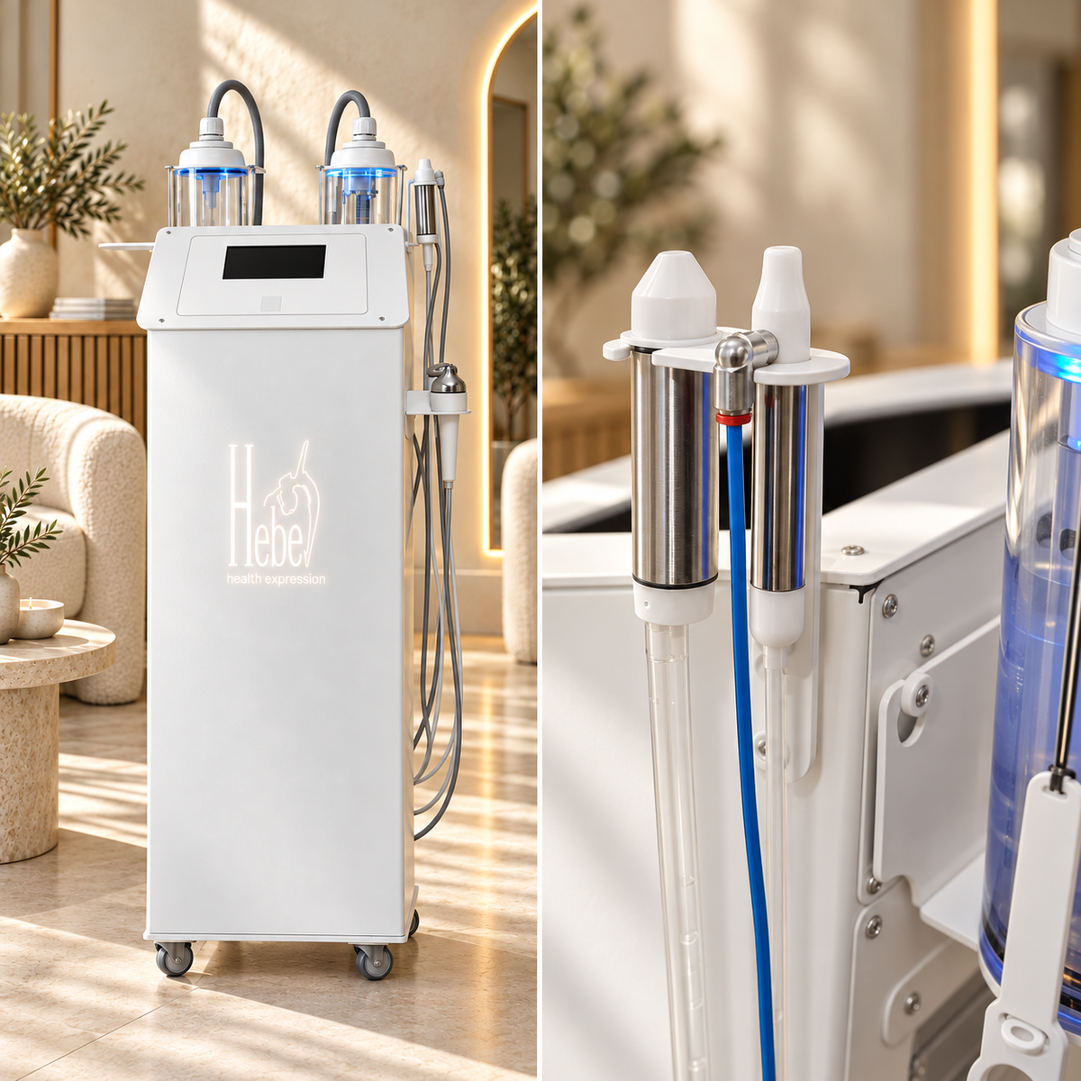 HEBE HYDROGENIUM H2 JET + H2 PEEL oczyszczanie wodorowe