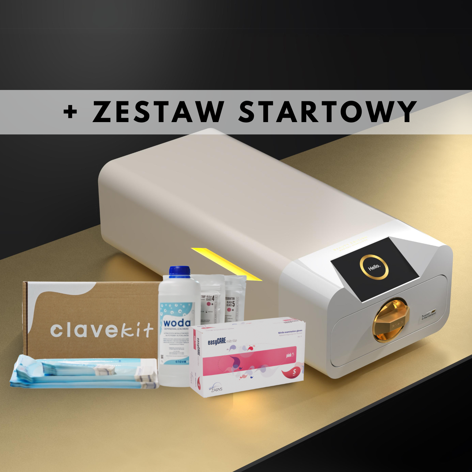 Autoklaw Enbio S Beauty Edition (Klasa B) + Certyfikat Bezpieczeństwa + Filtr Wody + Paszport Techniczny GRATIS